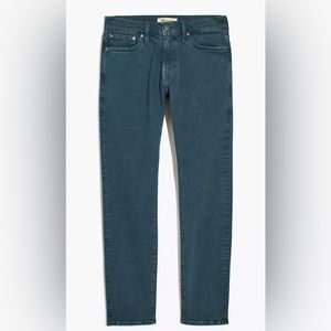 Madewell Jeans 34/32 garment dyed, deep river, slim fit